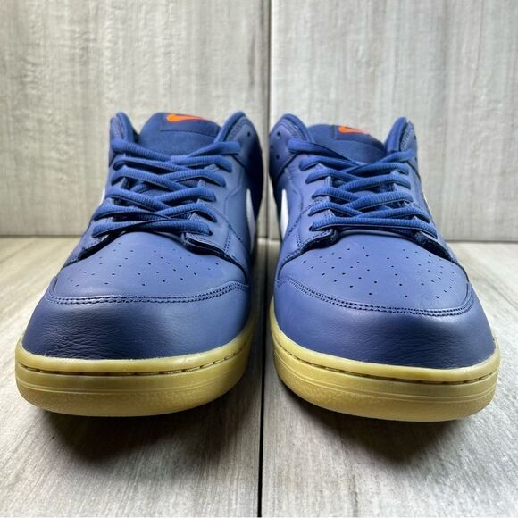 NEW Nike SB Dunk Low Pro Navy Guy Orange Label Skate Shoe fj1674-400 Men Size 19 - Picture 4 of 11